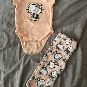 Hello Kitty Peach One Piece Set